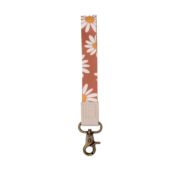 Thread Wrist Lanyard Hazel Orange Floral